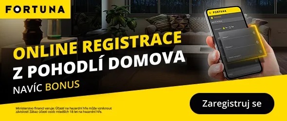 Online registrace u Fortuny s bonusem zdarma