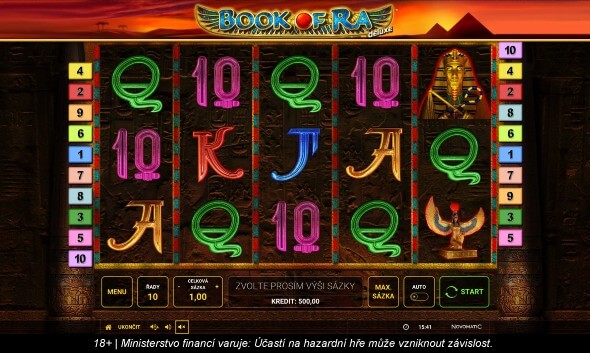 Výherní automat Book of Ra od výrobce Novomatic