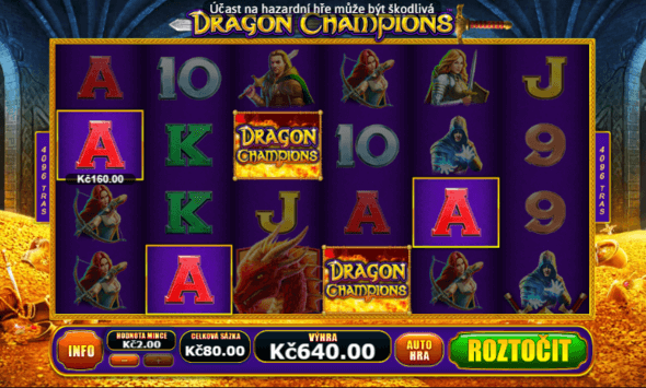 Automat Dragon Champions s výhrou 500 000 Kč