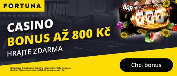 Online casino Fortuna s bonusem 800 Kč