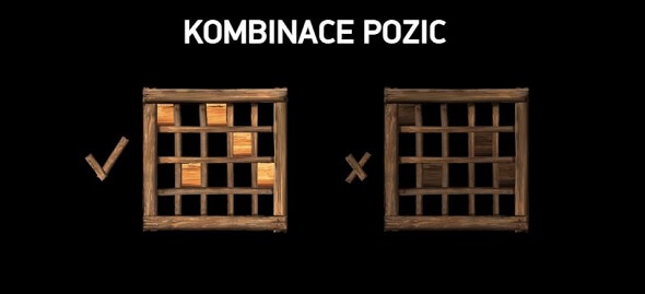 Kombinace pozic u hracího automatu Rage of the Seas