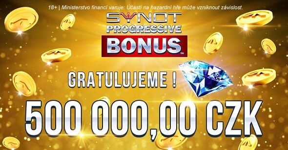 Maximální casino jackpot 500 000 Kč padl u Sazka Her