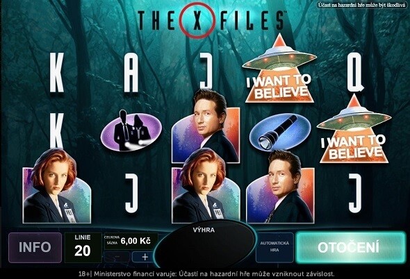Automat X-Files od Playtechu.