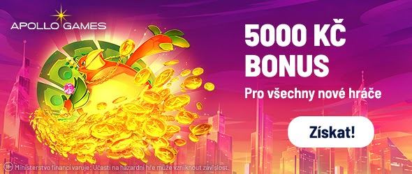 Registruj se u casina Apollo Games a získej bonus!