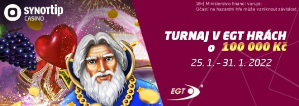 EGT turnaj v online casinu SYNOT TIP