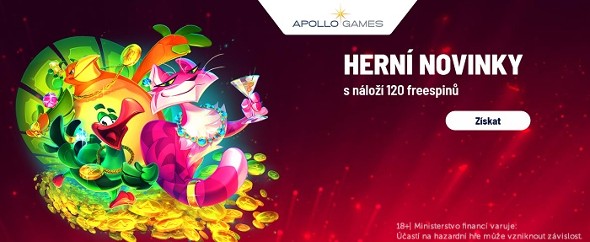 Apollo Games casino představuje nové hry s až 120 free spiny!