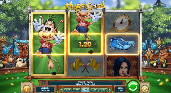 Online automat Hugo Goal od Play'n GO