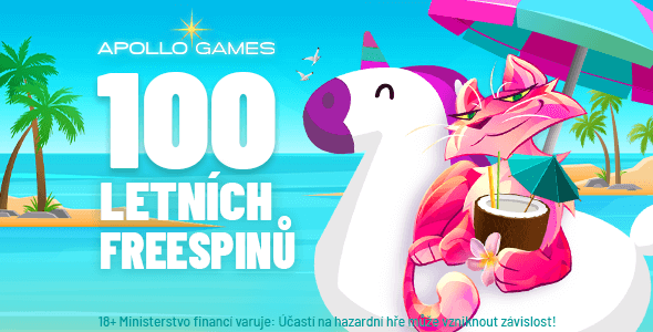 Nezmeškejte 100 free spinů a registrační bonus až 5 000 u Apollo Games