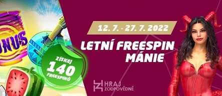 SYNOT TIP: Letní Freespin Mánie nabídne hráčům až 140 free spinů