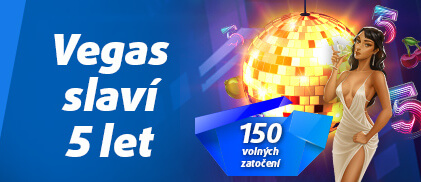 Online casino Vegas slaví 5 let!