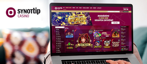 SYNOT TIP casino - návod na kompletní online registraci