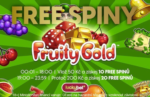 Nedělní free spiny v online casinu LuckyBet