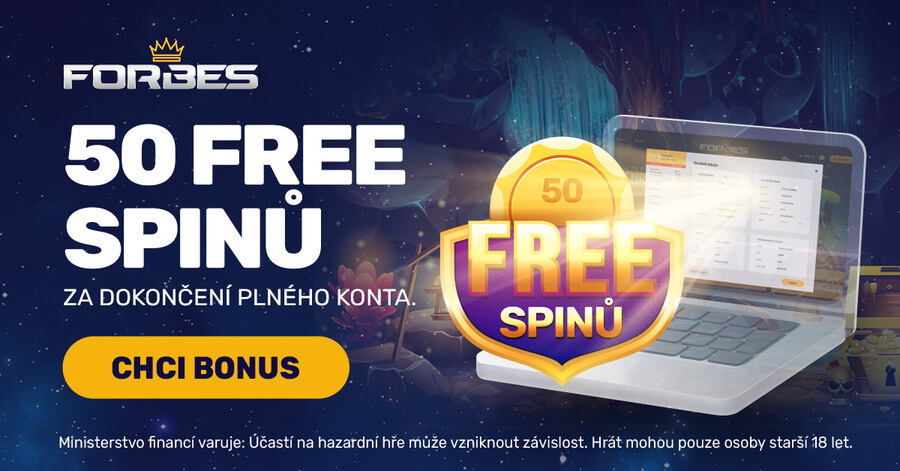 Získejte 50 free spinů za dokončení registrace