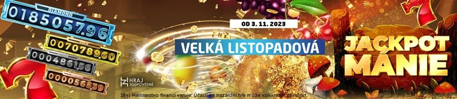 SYNOT TIP Listopadová Jackpot Mánie